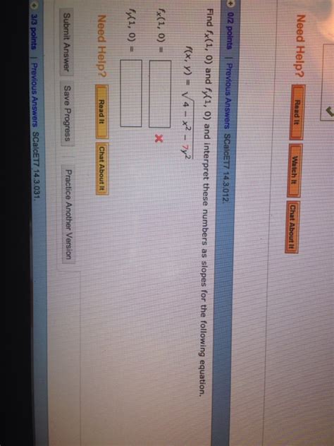 Solved Find Fx 1 0 And Fy 1 0 And Interpret These