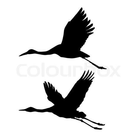 Sandhill Crane Silhouette at GetDrawings | Free download