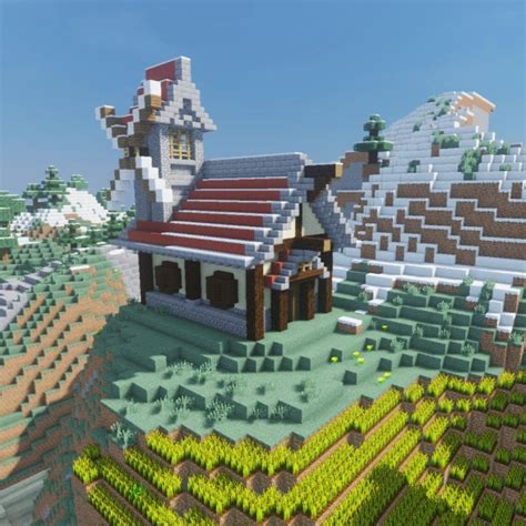 風車小屋を作ってみた Minecraft Minecraftpc Minecraftonlyminecrafters Minecrafter Minecraftart