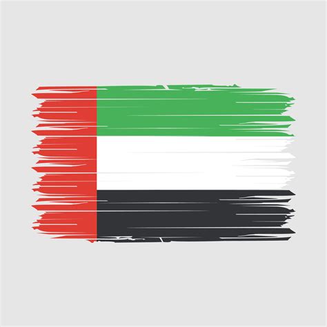 UAE Flag Brush Vector Illustration 20446624 Vector Art at Vecteezy