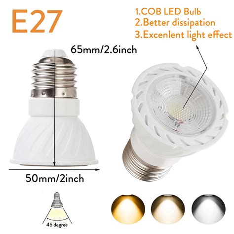 Ranpo Dimmable LED Spot Light Bulbs GU10 MR16 E27 GU5 3 E14 30W