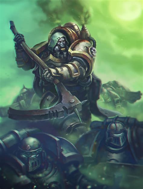 Adeptus Astartes And Mortarion Warhammer 40k Drawn By Grohgrog Danbooru