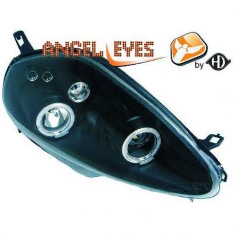 SET DE DEUX PHARES AVANT ANGEL EYES DESIGN FIAT GRANDE PUNTO 05 09