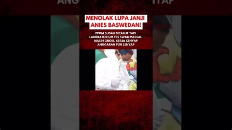 Menolak Lupa Anies Ppkm Sudah Dicabut Tapi Laboratorium Tes Swab