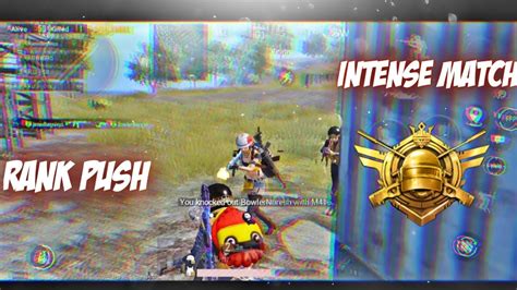 Intense Rank Push Match To Conquer Pubg Mobile Poco F1 Youtube