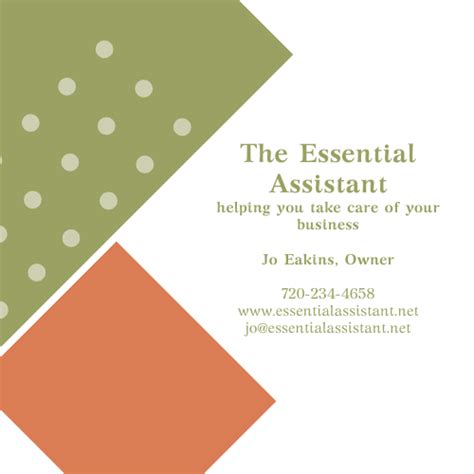 The Essential Assistant Jo Eakins Logo Tabletop Networking