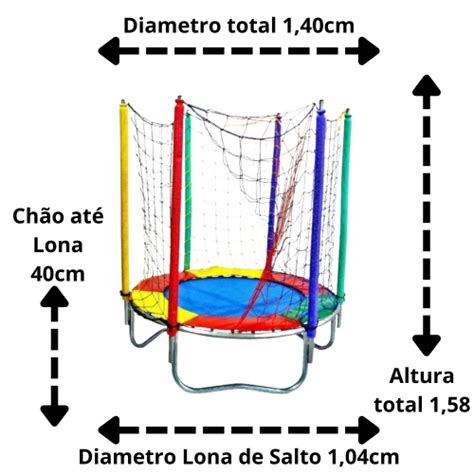 Cama El Stica Pula Pula Trampolim M Infantil Playground Premium No