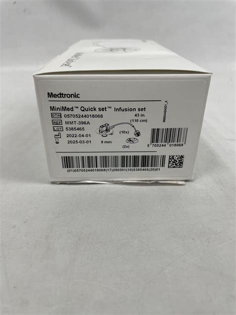 New MEDTRONIC MMT 396A MiniMed Quick Set 90 Insertion Infusion Set 43