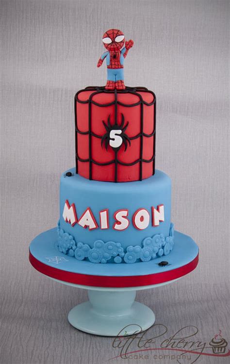 Baby Spiderman Cake - Decorated Cake by Little Cherry - CakesDecor