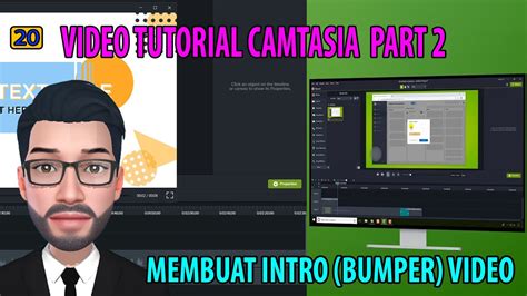 Super Mudah Sekali Membuat Intro Video Bumper Di Camtasia Youtube