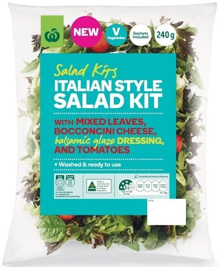 Woolworths Italian Style Salad Kit 290g Pack Offer At Woolworths