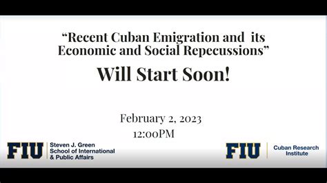 Briefing On Cuba Recent Cuban Emigration And Its Economic And Social