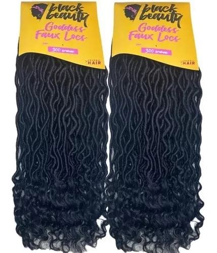 Pcts Cabelo Goddess Faux Locs Gr Black Beauty Frete Gr Tis