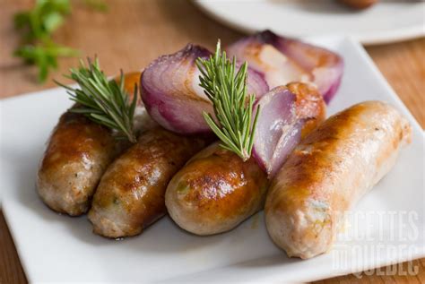 Saucisses de porc et boeuf maison Recettes du Québec