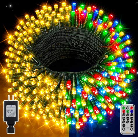 Ollny Luces De Navidad 131 Pies 400 Luces LED Que Cambian De Color