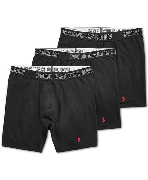 Polo Ralph Lauren Mens Breathable Mesh Boxer Brief 3 Pack Macys