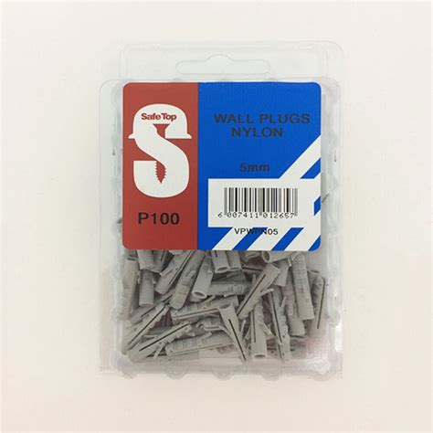 Value Pack Wall Plugs Nylon 5mm Quantity100