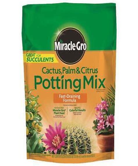 Miracle Gro Cacti Citrus And Palm Potting Mix 8 Qt