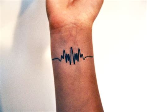 Wavelength Temporary Tattoo Frequency Tattoo Music Temporary