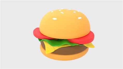 Stl File Realistic Hamburger Cheese Burger Fast Food 🍔 ・design To Download And 3d Print・cults