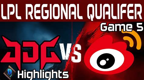 JDG Vs WBG Highlights Game 5 LPL Regional Qualifer 2024 JD Gaming