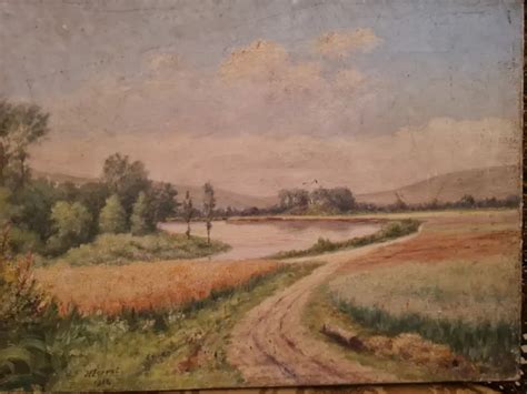 TABLEAU ANCIEN PAYSAGE Huile Sur Toile EUR 35 00 PicClick FR