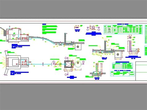 Captacion De Vertiente Y Pileta Publica En Autocad Librer A Cad