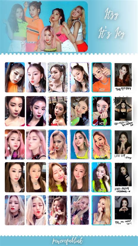 Itzy Itz Icy Ot Photocard Template En