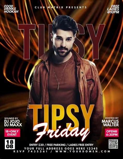 Tipsy Friday Template Postermywall