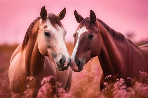 Um cavalo uma mancha branca no rosto está parado em um campo de