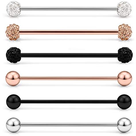 Bell Piercing Jewelry Sterling Silver Industrial Barbells Best Body