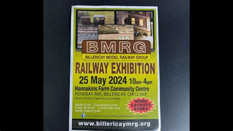 Show Announcement Billericay Model Railway Group Railway Exhibition