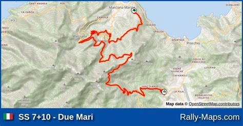 SS 7 10 Due Mari Stage Map Rallye Elba 2018 CIAR Rally Maps