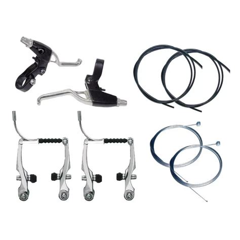 Kit de Freio Bicicleta V brake Orbital Aluminio C Maçaneta Tipo Logan