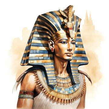 Premium AI Image | Egyptian pharaoh in regal attire wearing the iconic ...