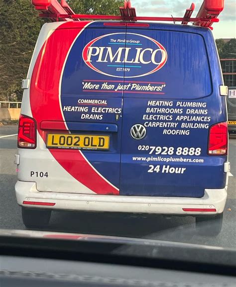 All the Pimlico Plumbers Vans' Number Plates - Number Plate Registry