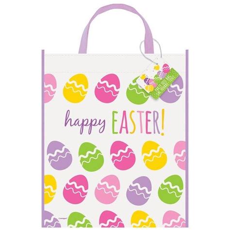 Large Plastic Cute Easter Goodie Bag 13 X 11 By Unique Michaels