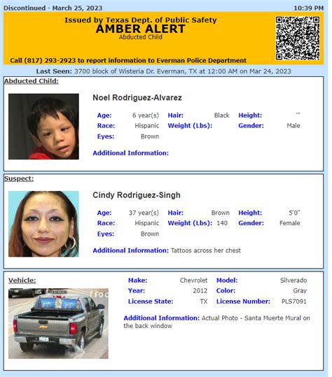 Texas Alerts On Twitter Discontinue Amber Alert For Noel Rodriguez