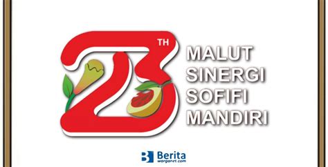 Logo Hut Provinsi Maluku Utara 2022 Ke 23 Tahun Unduh Format Png