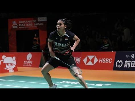 Gregoria M Tunjung Ina Vs Beiwen Zhang Usa Kumamoto Masters