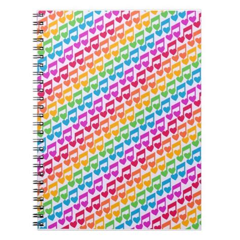 New Awesome Rainbow Notes Notebook Jacquelynjaiefourgerel Zazzle