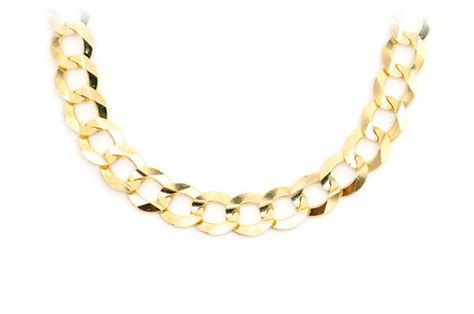 Icebox 9 5MM Flat Curb Link 14k Solid Gold Chain