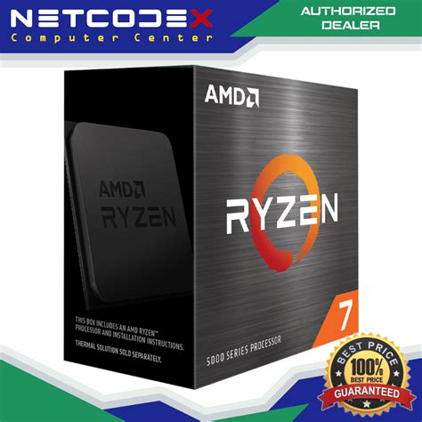 Netcodex Ph AMD Ryzen 7 5800X 8 Core 16 Threads Unlocked Desktop