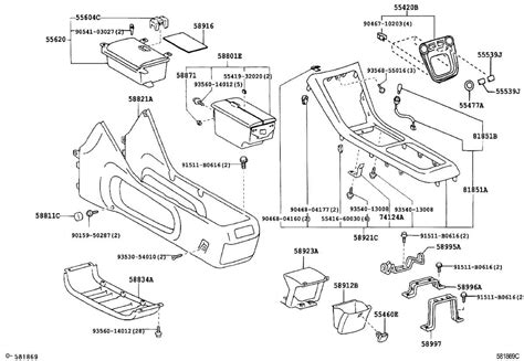 Exploring Toyota's Interior: An In-Depth Parts Diagram