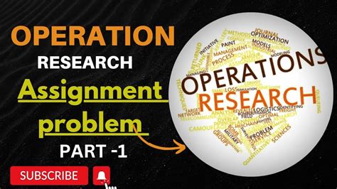 Assignment Problem Operations Research How To Solve Balanced