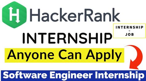 Hackerrank Software Engineer Internship Winter Internship Anyone Can Apply Internship