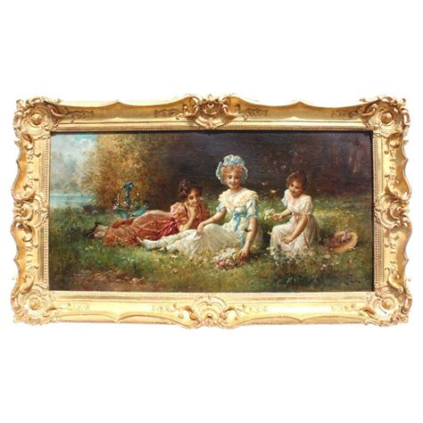 Hans Zatzka Austrian 1859 1945 A Very Fine Oil On Canvas Spring