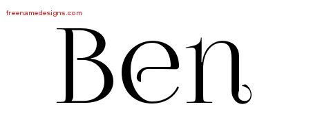 ben Archives - Free Name Designs