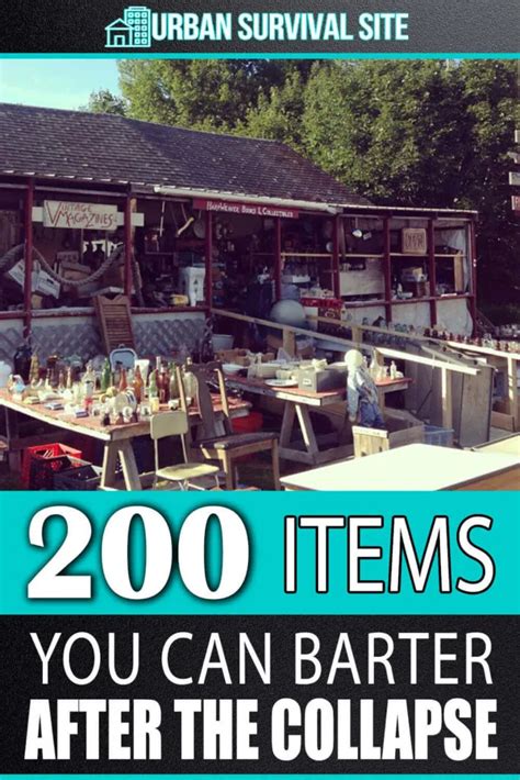 250 Items You Can Barter After The Collapse Survival Skills Emergency