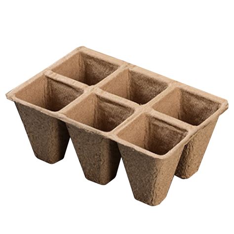 Cells Peat Pots Seed Starter Trays Packs Biodegradable Seedling Pots